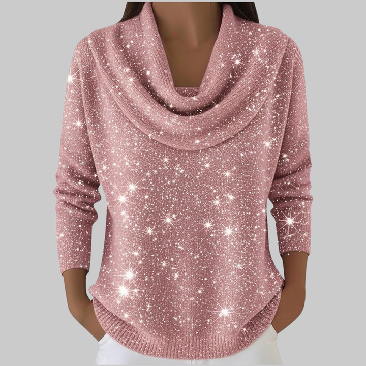 Ayelet - Jersey De Cuello Alto Suave Con Estampado De Estrellas