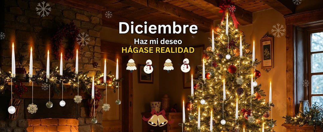 TreeLume - Velas LED Para árboles De Navidad Con Gancho Para Bola De Cristal
