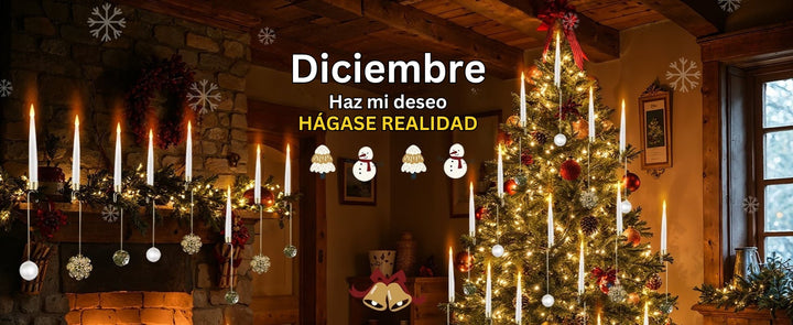 TreeLume - Velas LED Para árboles De Navidad Con Gancho Para Bola De Cristal