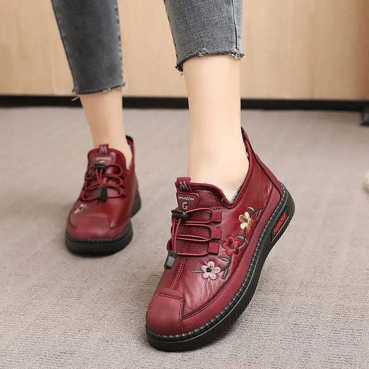 Yolina - Zapatos De Cuero Con Cordones