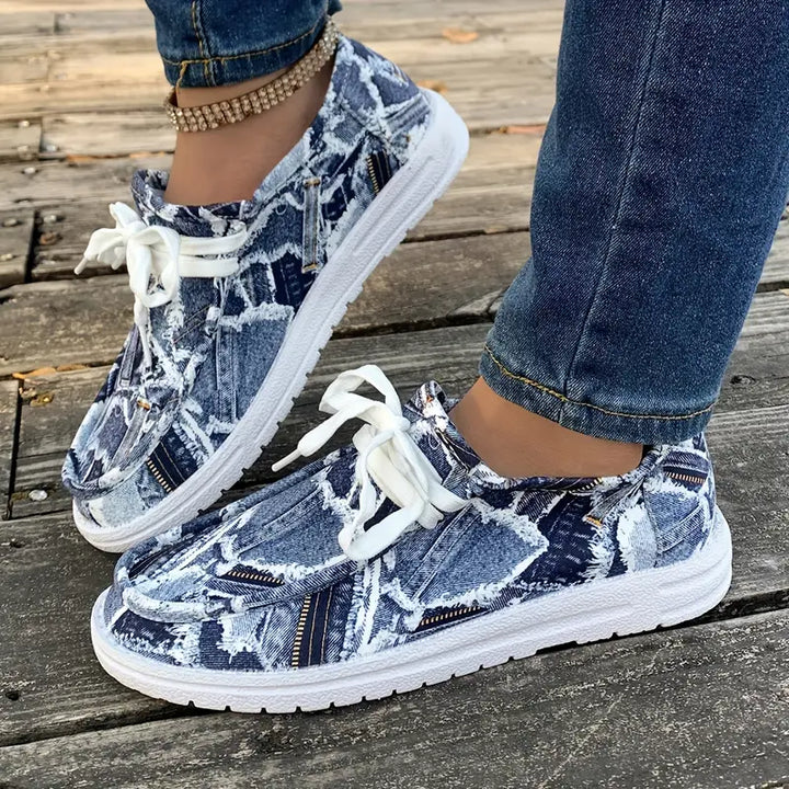 Ulanda - Zapatillas Antideslizantes Con Estampado Denim
