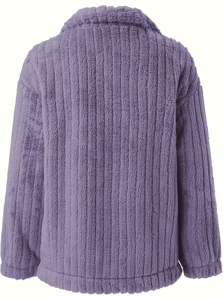 Libila - Chaqueta De Piel Sintética Con Bolsillos