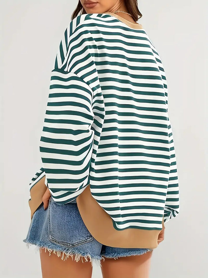 Nirina - Camisa De Manga Larga Con Estampado a Rayas