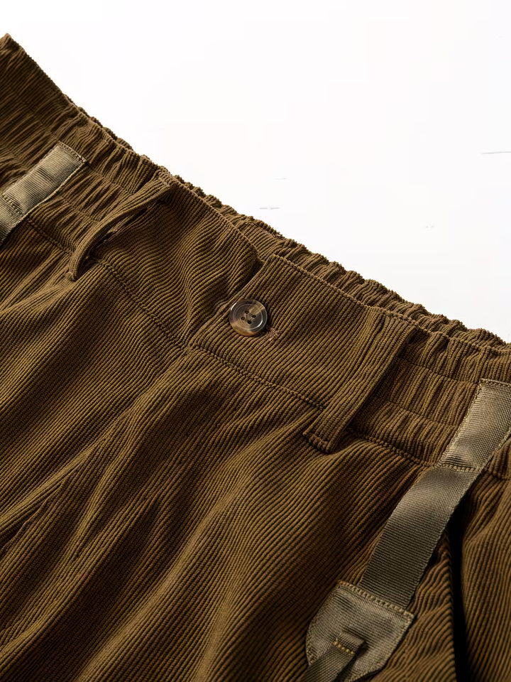 Jorit - Pantalones Cortos Carga De Pana Con Tejido 3D