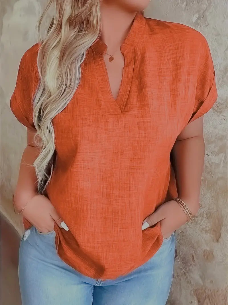 Rosabelle - Blusa Informal Con Cuello En V