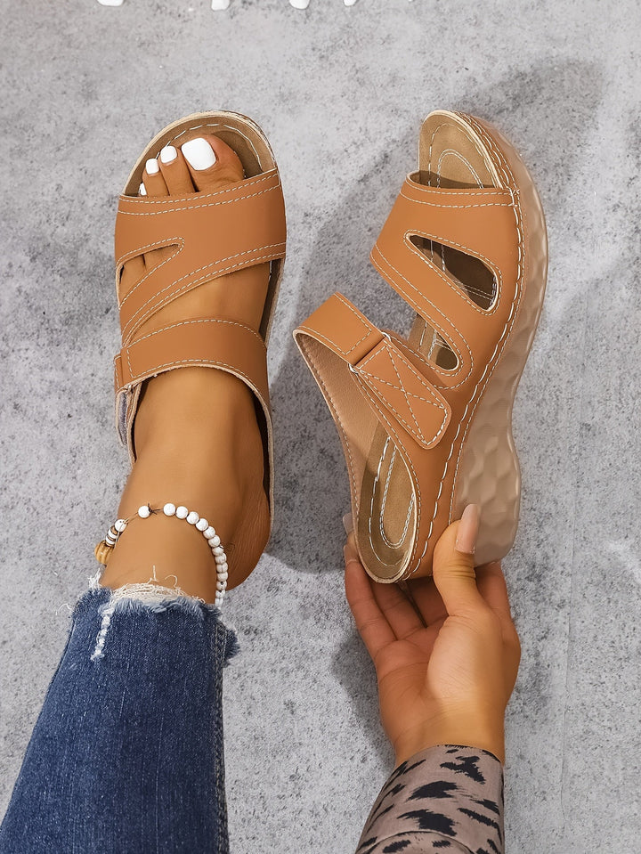 Rowella - Sandalias De Cuña Con Correa Y Mucho Estilo