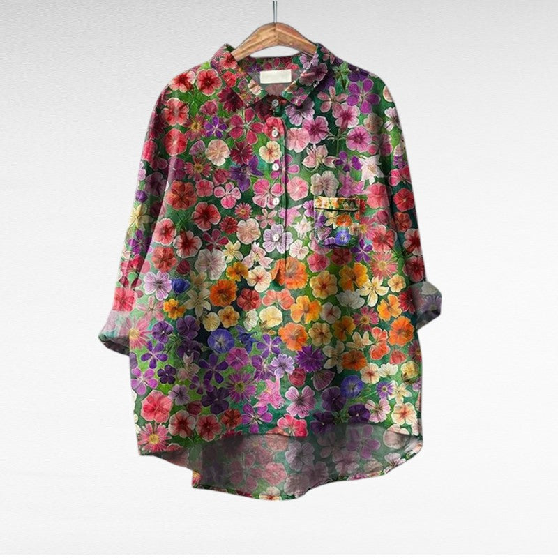 Shania - Blusa Oversize De Manga Larga