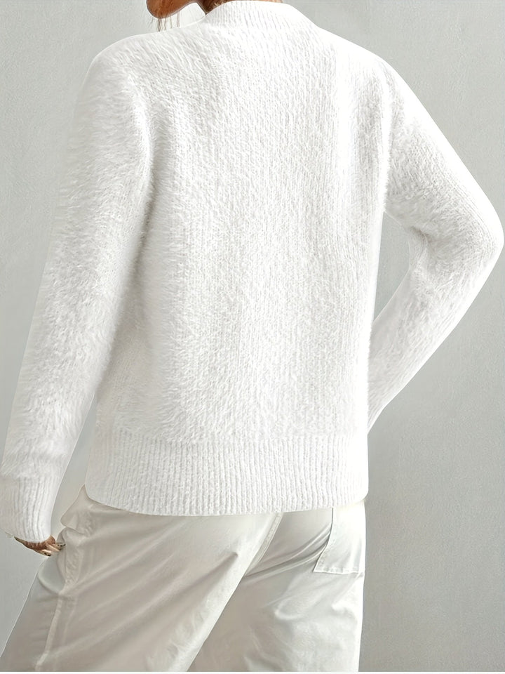 Smelissa - Cárdigan De Punto De Manga Larga Con Botones En Forma De Corazón