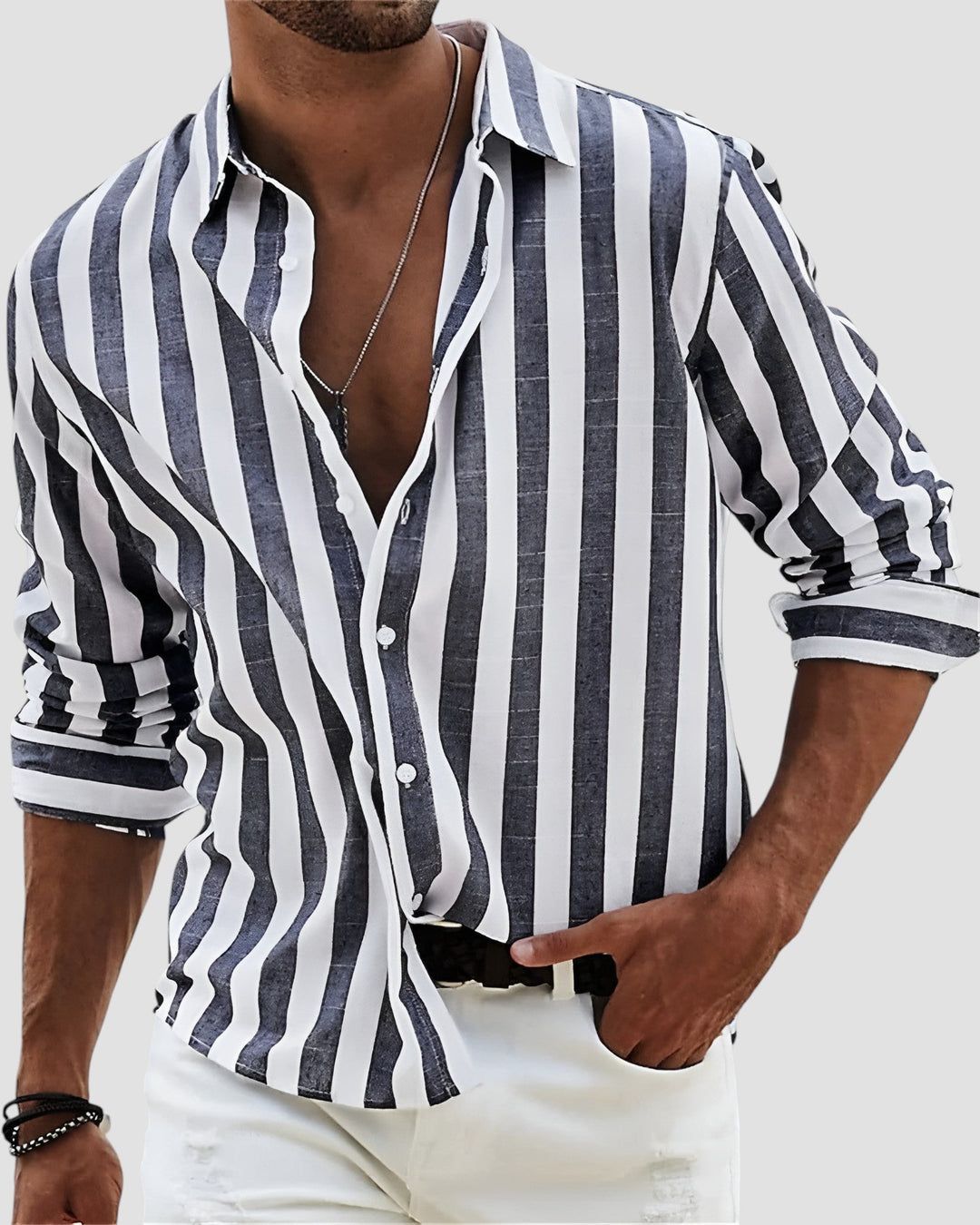 Galimov - Camisa Elegante De Manga Larga