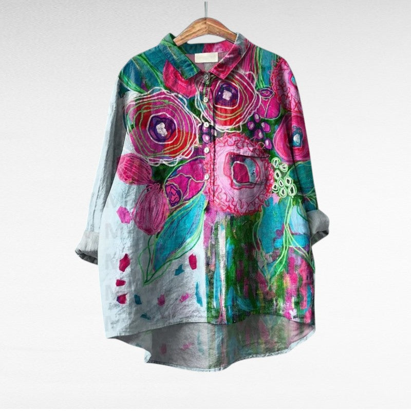 Shania - Blusa Oversize De Manga Larga