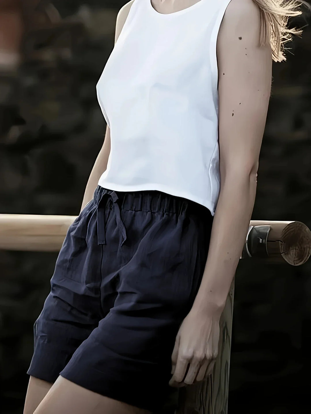 Niamh - Pantalones Cortos Informales De Verano Con Bolsillo