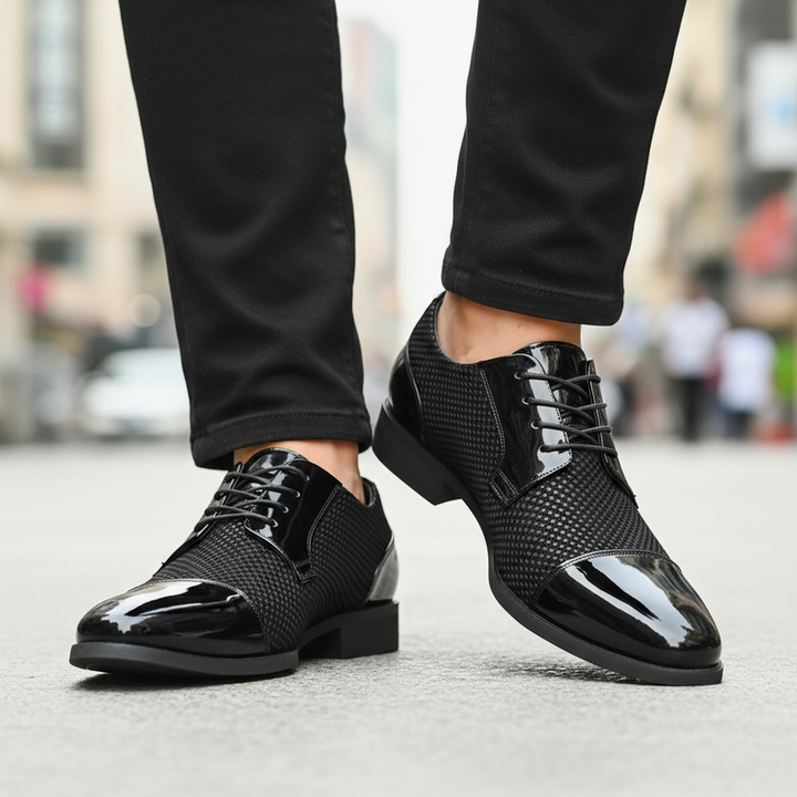 Dernard - Zapatos De Cuero Con Cordones