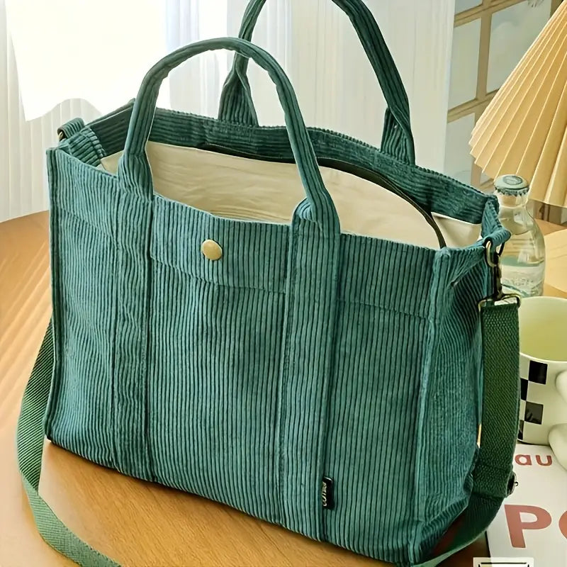 Marella - Bolso Tote De Pana De Inspiración Vintage