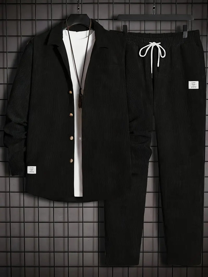 Podolak - Otoño e invierno Camisa De Manga Larga Con Pantalones Holgados