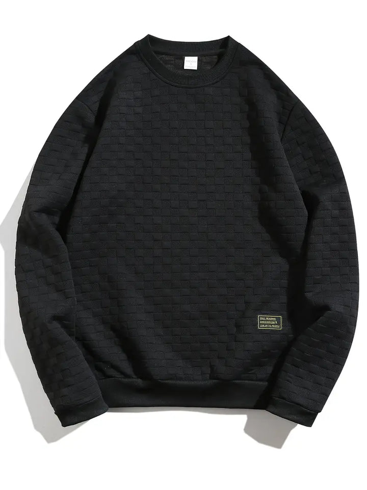 Stafford - Sudadera Informal Con Textura a Cuadros