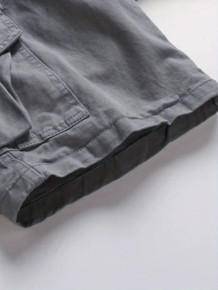 Mauro - Elegantes Pantalones Cortos Con Multibolsillos