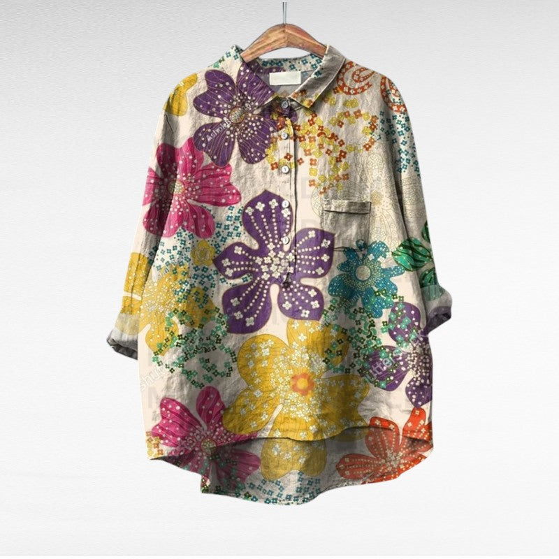 Shania - Blusa Oversize De Manga Larga
