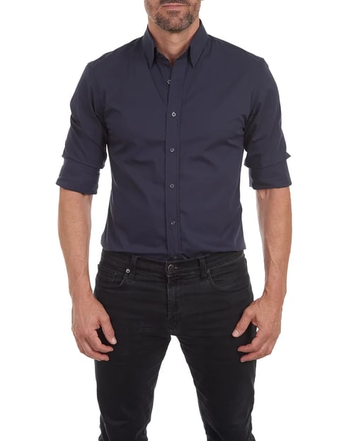 Ceferino - Camisa Informal De Manga Larga Con Botones