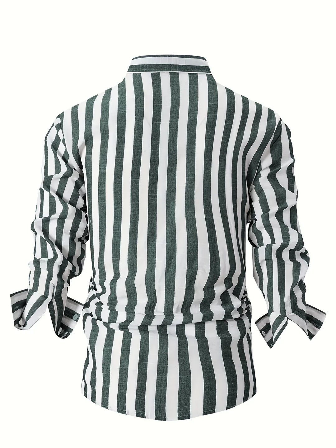 George - Camisa Elegante De Manga Larga a Rayas