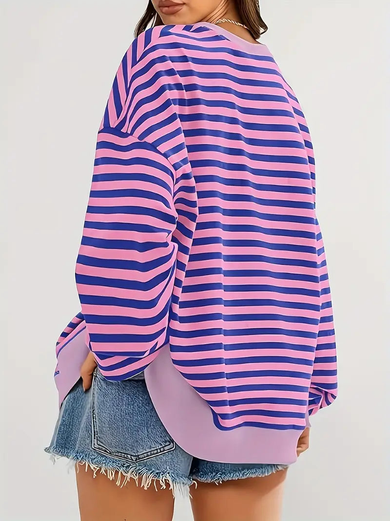 Nirina - Camisa De Manga Larga Con Estampado a Rayas