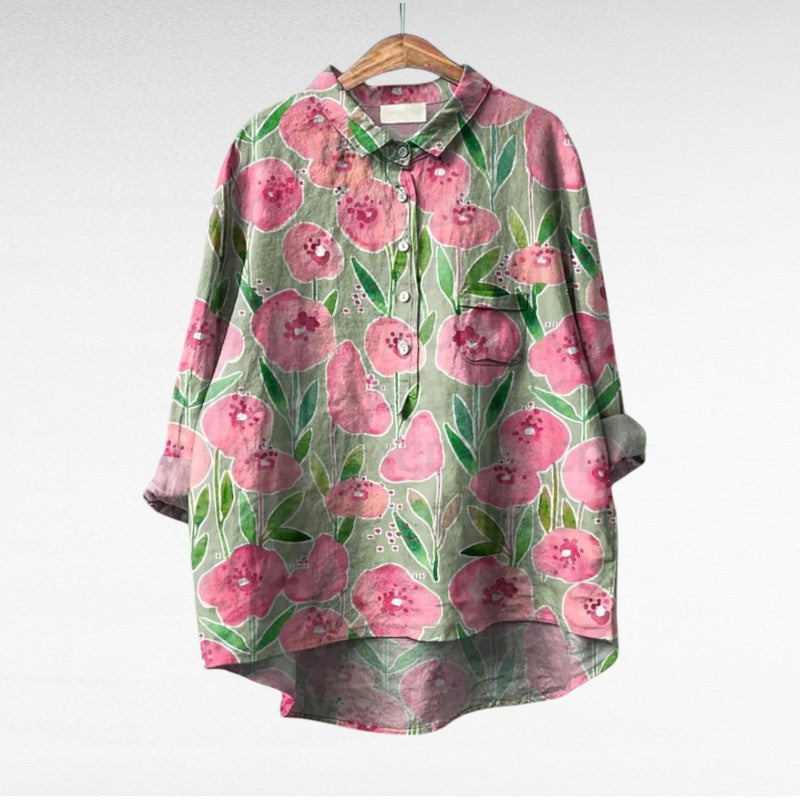 Shania - Blusa Oversize De Manga Larga