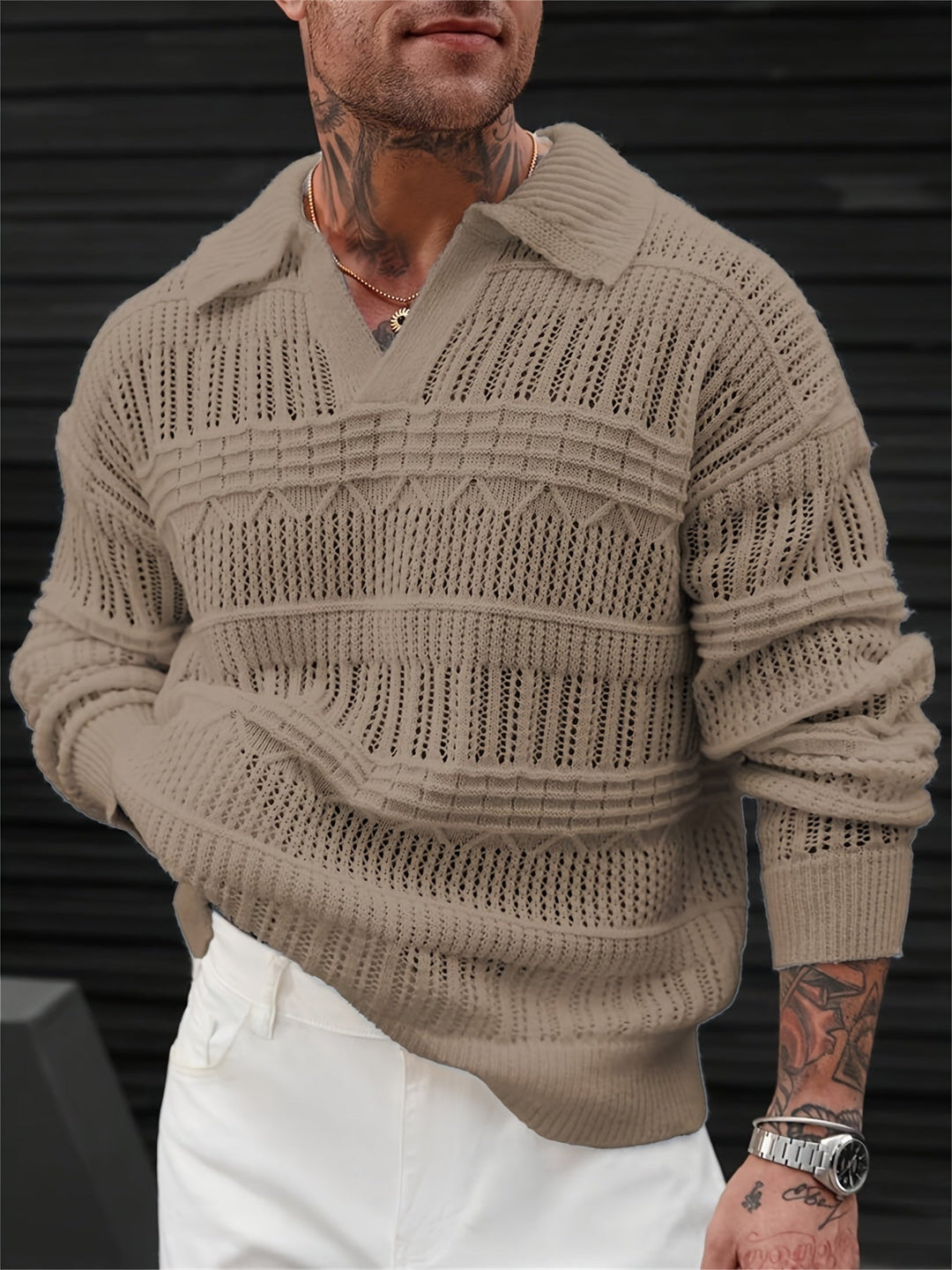Wesley - Jersey De Manga Larga Con Diseño Recortado