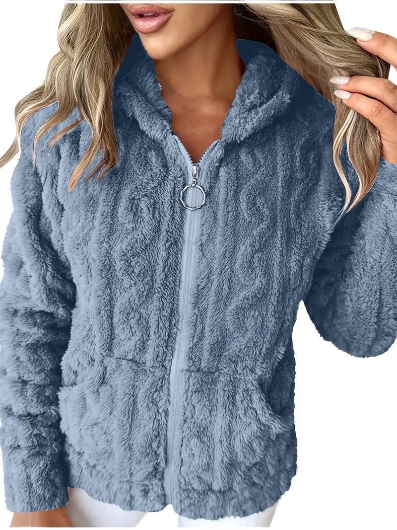 Ganka - Sudadera Con Capucha y Cremallera De Manga Larga