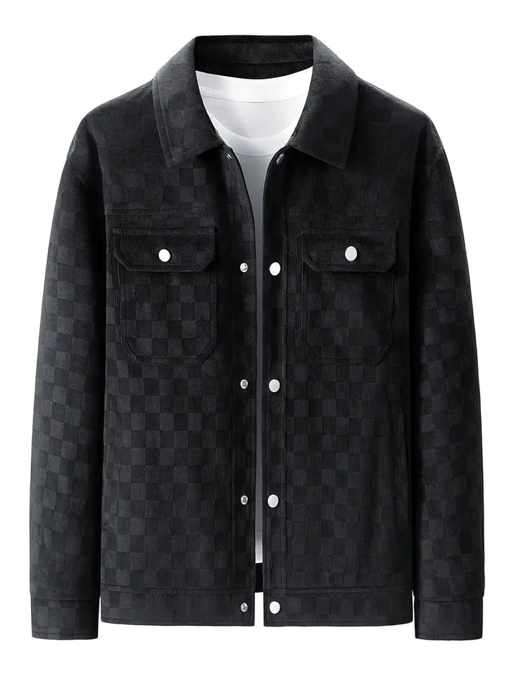 Shaviro - Chaqueta De Ante A Cuadros