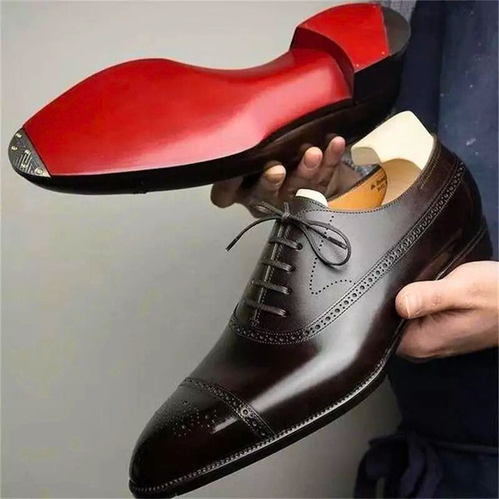 Zydan - Zapatos Casuales De Cuero Con Cordones