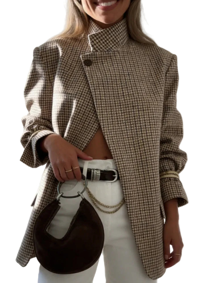 Clodagh - Blazer Estructurado De Cuadros Vintage