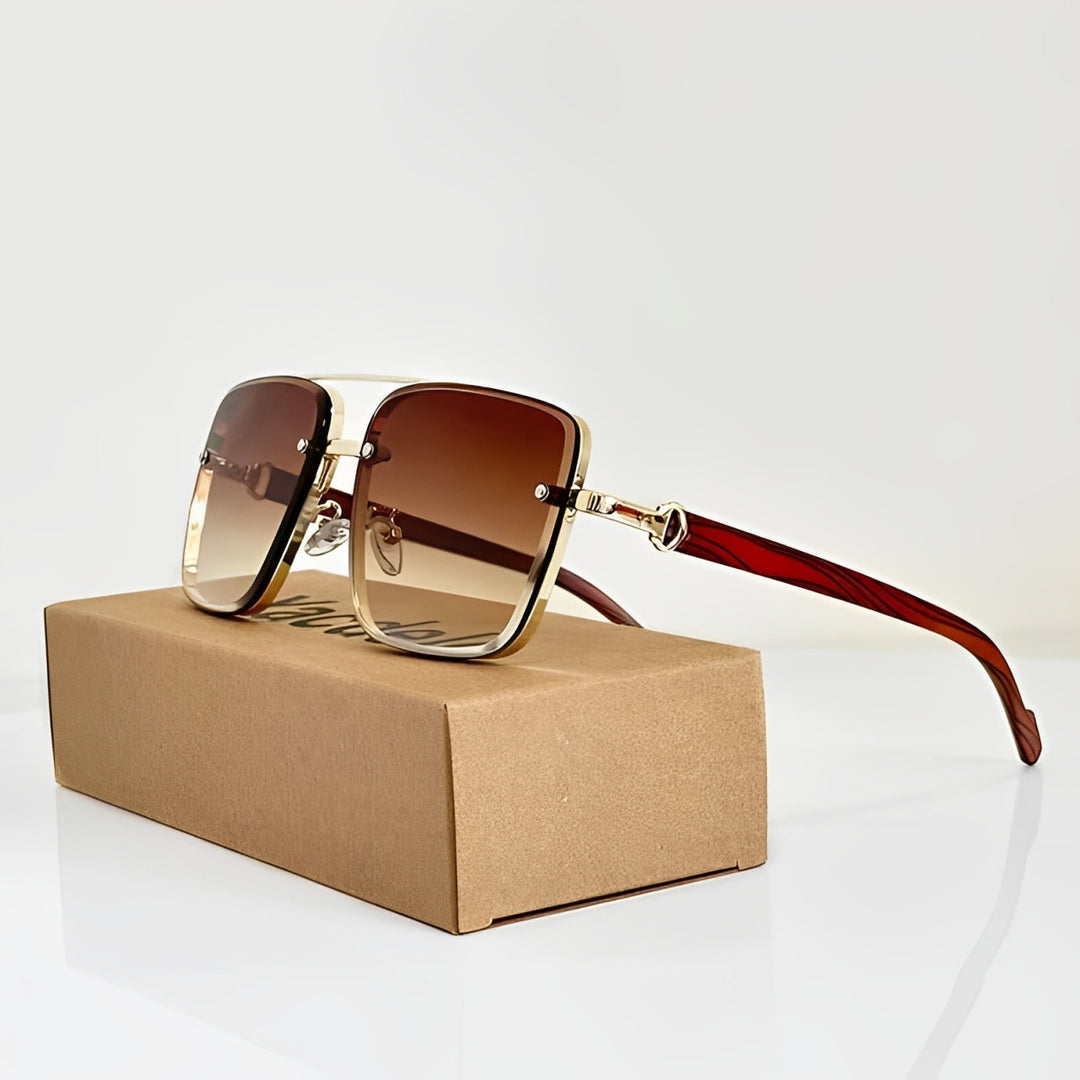 MetroLens - Gafas De Sol Cuadradas Con Doble Puente