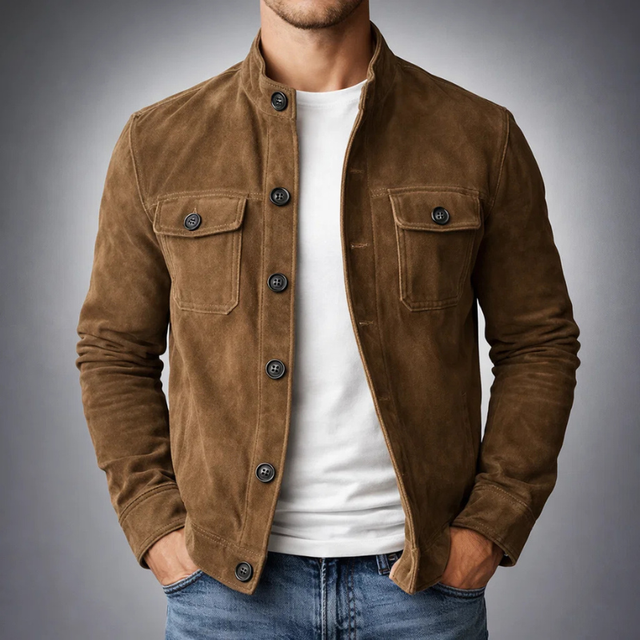 Pranas - Chaqueta Elegante De Ante