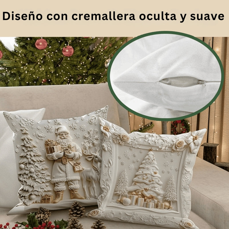 CozyFest - Funda De Almohada Con Motivos Navideños Para La Decoración Del Hogar
