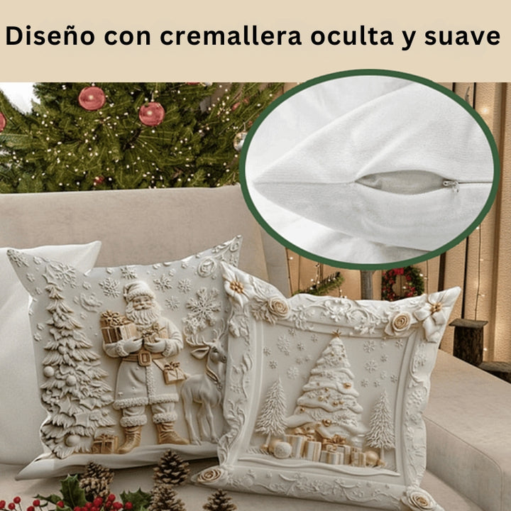 CozyFest - Funda De Almohada Con Motivos Navideños Para La Decoración Del Hogar