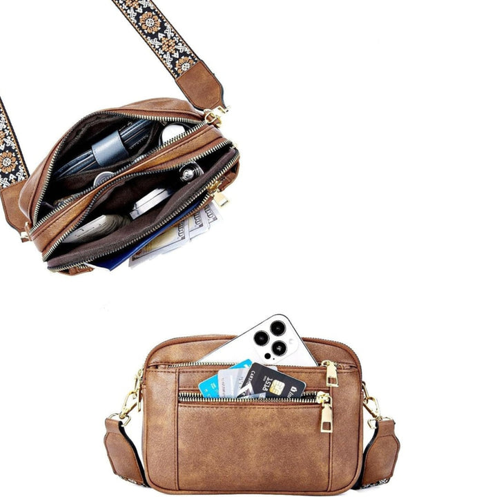Sharena - Bolso Bandolera Con Correa De Flores