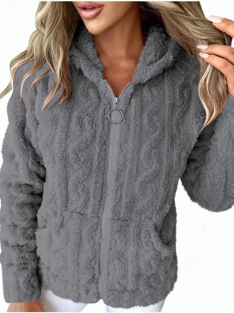 Ganka - Sudadera Con Capucha y Cremallera De Manga Larga