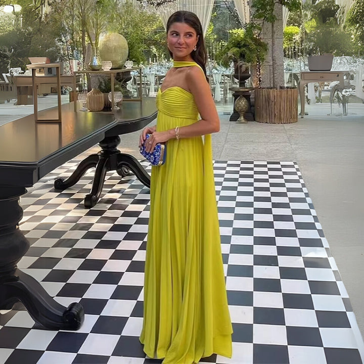 Melista - Elegante Vestido Largo Plisado