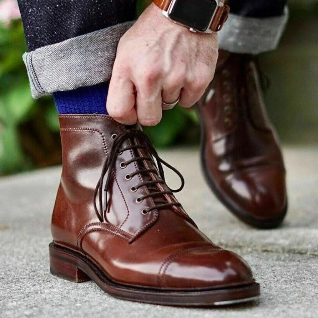 Baggott - Elegante Bota De Cuero