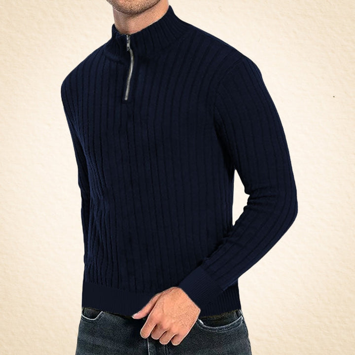 Zaccheo - Jersey Informal De Cuello Alto Con Cremallera
