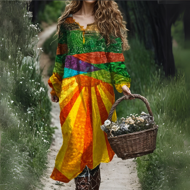 Madge - Vestido Suelto Con Estampado Floral