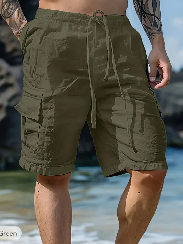 Titov - Pantalones Cortos Elásticos Transpirables