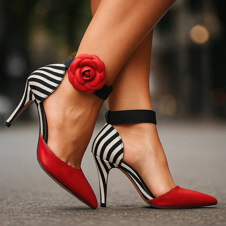 Zenaya - Zapatos de Tacón Con Elegancia Floral