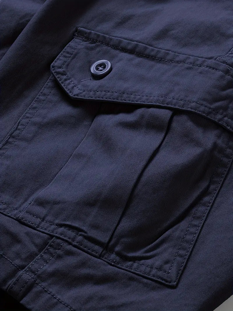 Mauro - Elegantes Pantalones Cortos Con Multibolsillos