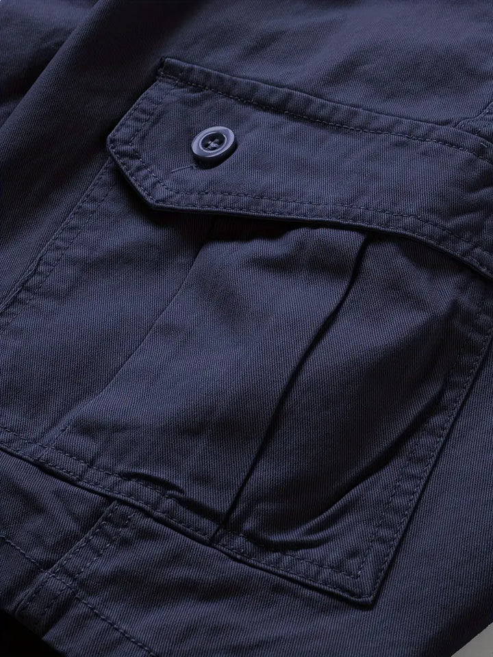 Mauro - Elegantes Pantalones Cortos Con Multibolsillos