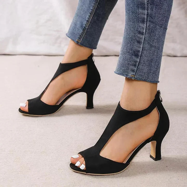 Kalysha - Zapatos De Tacón Con Cremallera Trasera En Forma De Pez