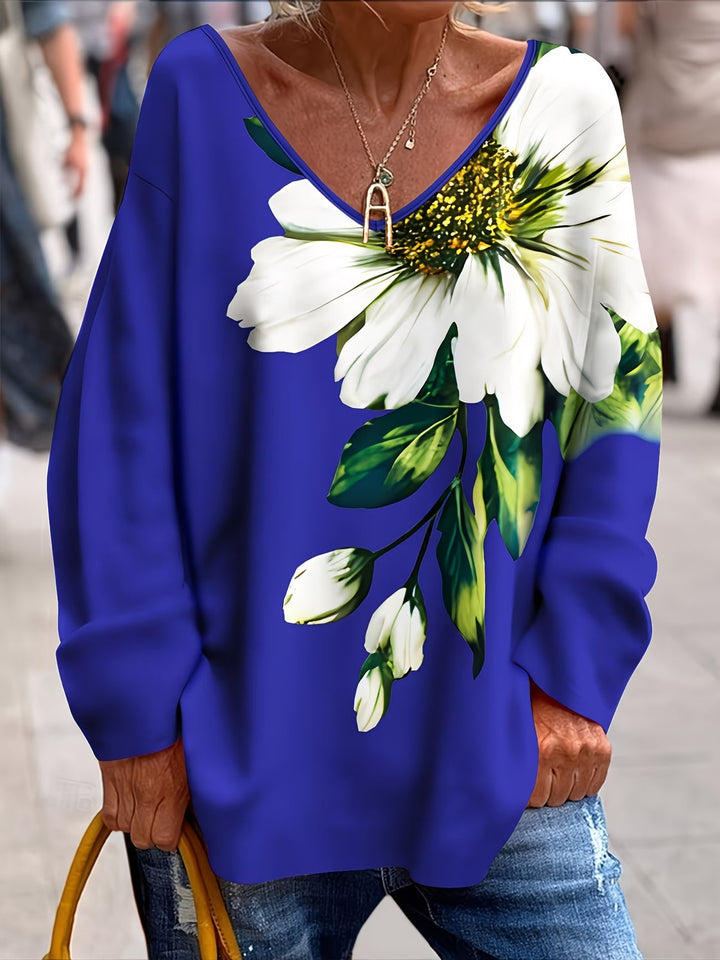 Daphna - Camiseta Oversize Con Estampado Floral
