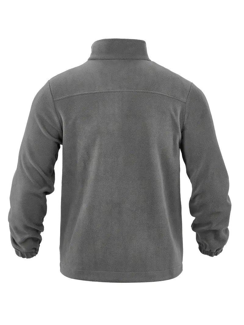 Barron - Chaqueta Informal De Forro Polar Con Cremallera y Bolsillo