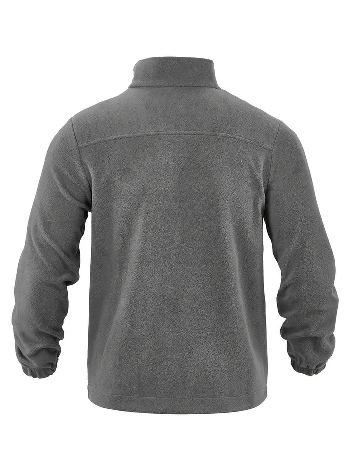 Barron - Chaqueta Informal De Forro Polar Con Cremallera y Bolsillo
