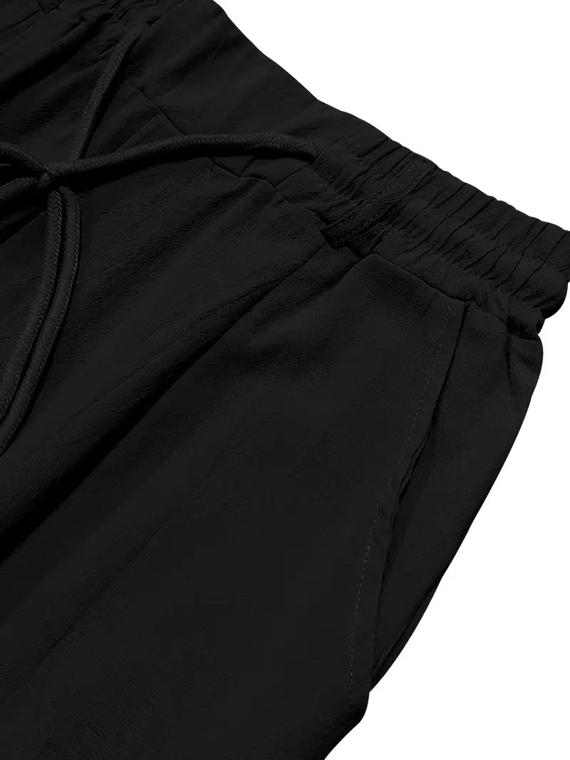 Nichols - Pantalón Holgado De Lino Con Cordón Ajustable