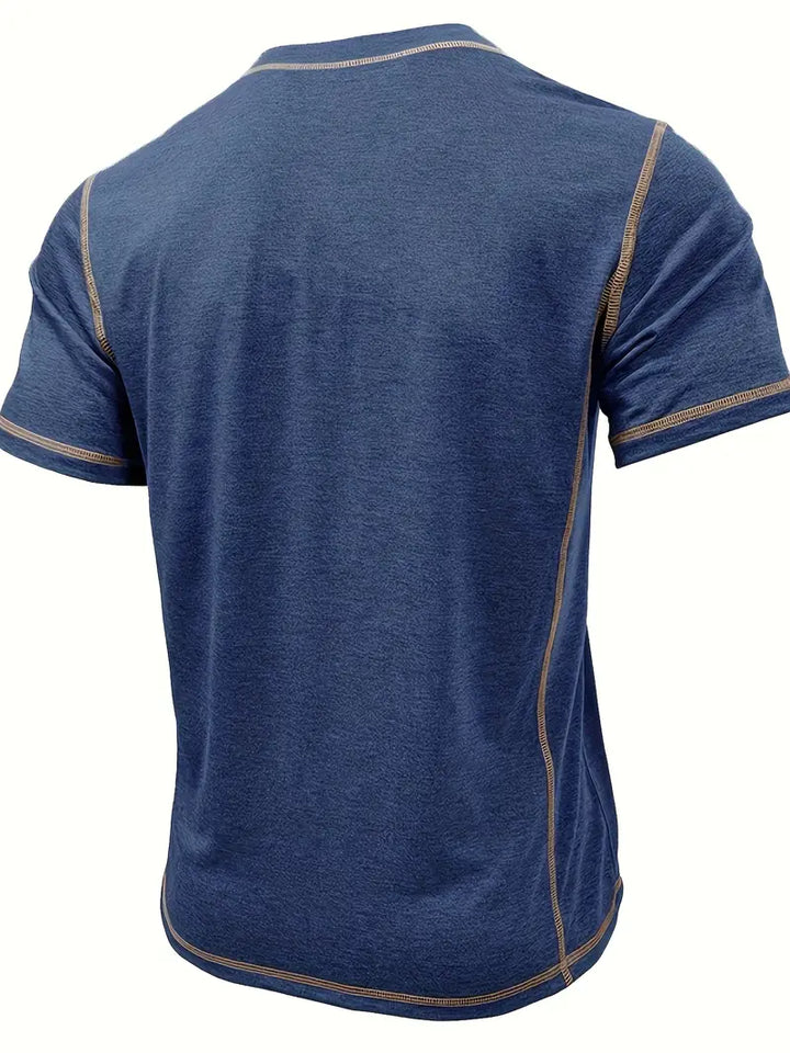 Orazio - Manga Corta Camiseta Con  Botón